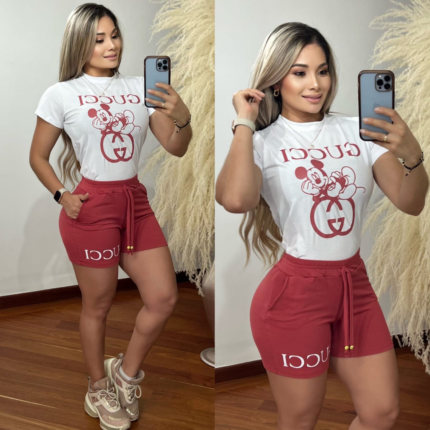 Ref 24- Short Burda + Camiseta Algodon