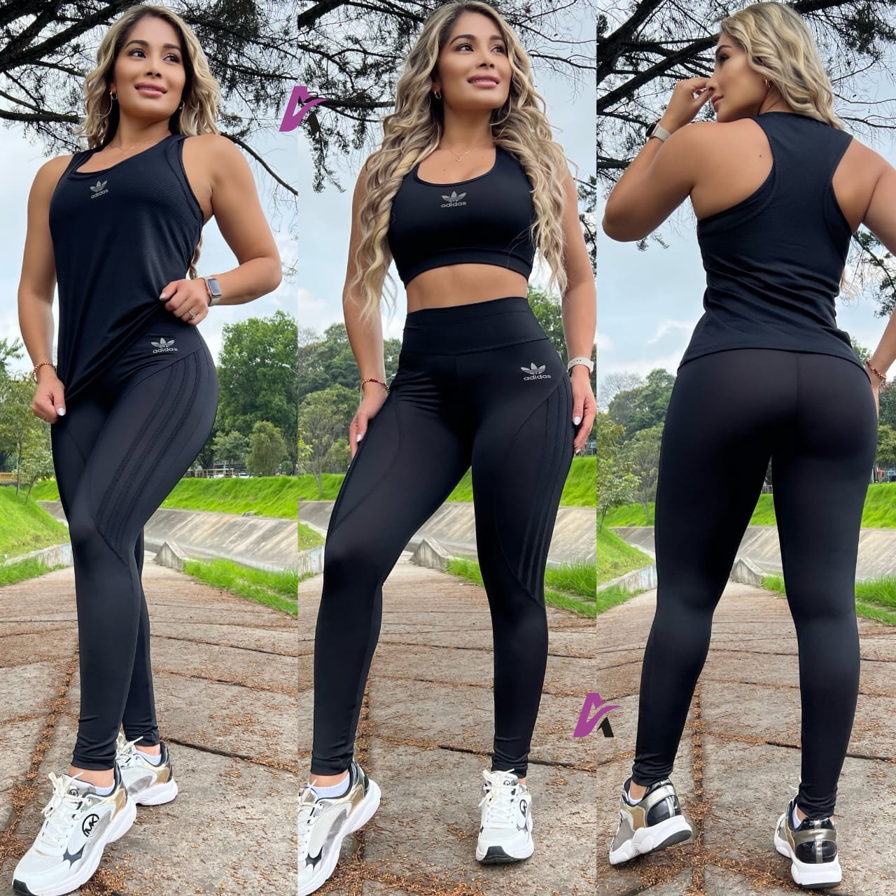 Nueva Coleccion Conjunto 3 Piezas Esqueleto+Top+Licra