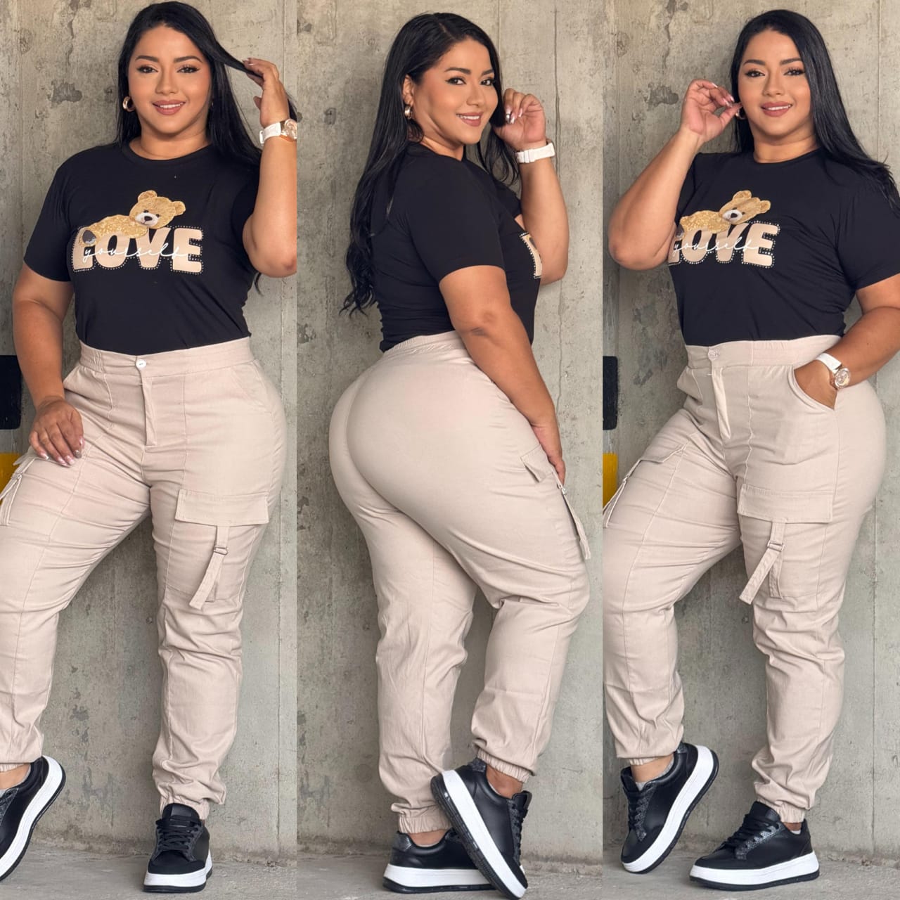 Conjunto 2 Piezas Talla Plus Tela Bengalina