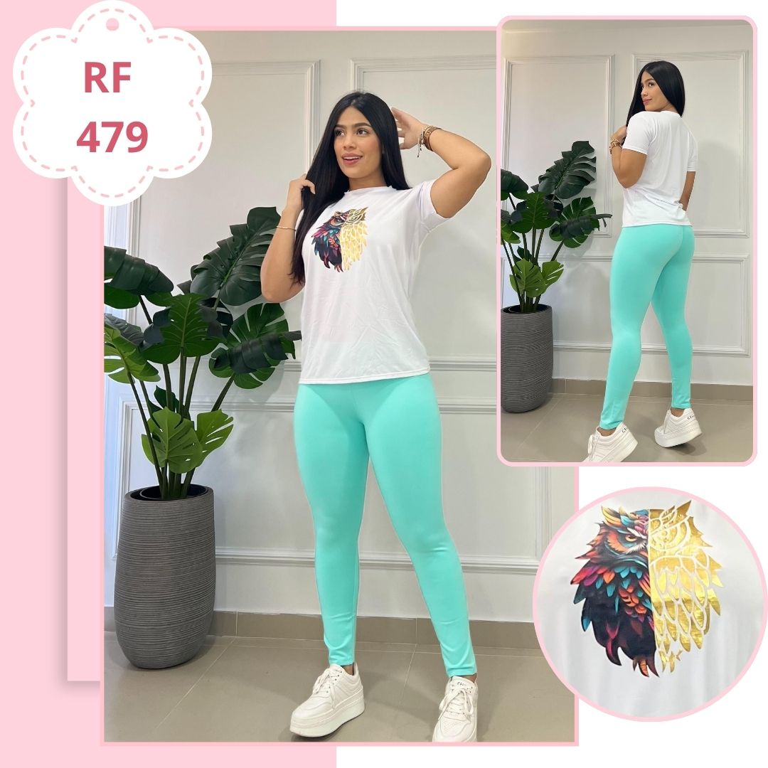 CTO LEGGINS Y BLUSAS CON APLIQUES
