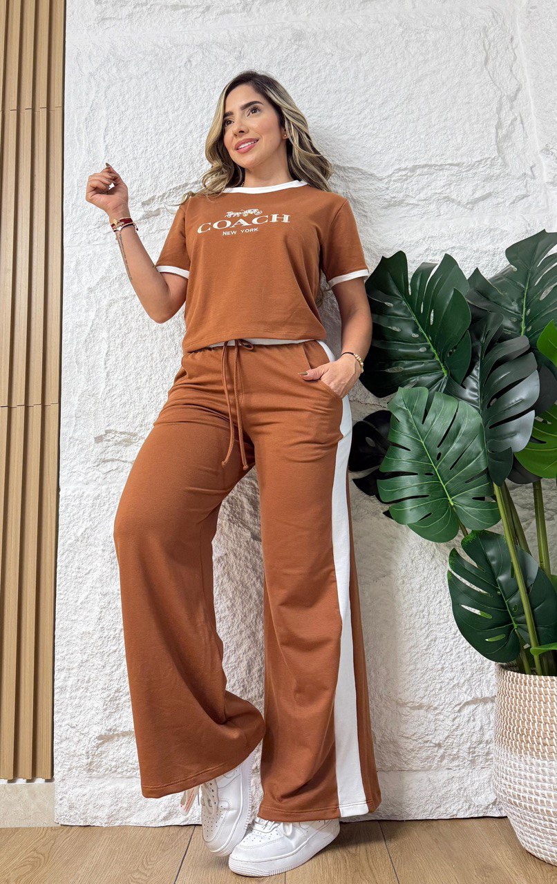 Conjunto coach bordado