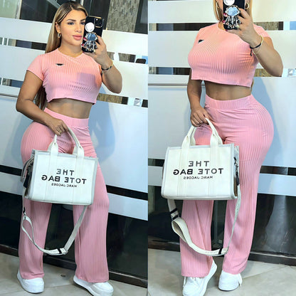 💕❤️Conjunto Prada😍 2 piezas Tela Rib