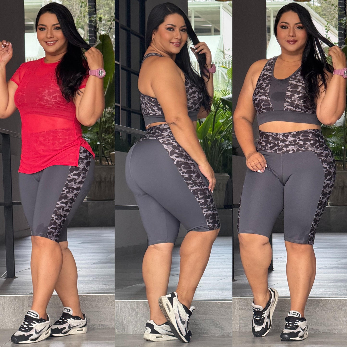 REF. 66 Conjunto Biker + Top + Esqueleto