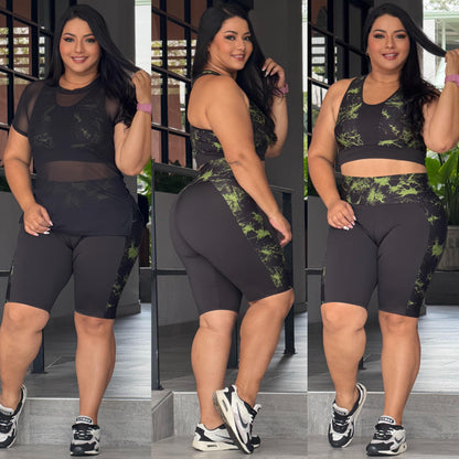 REF. 66 Conjunto Biker + Top + Esqueleto