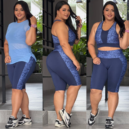 REF. 66 Conjunto Biker + Top + Esqueleto