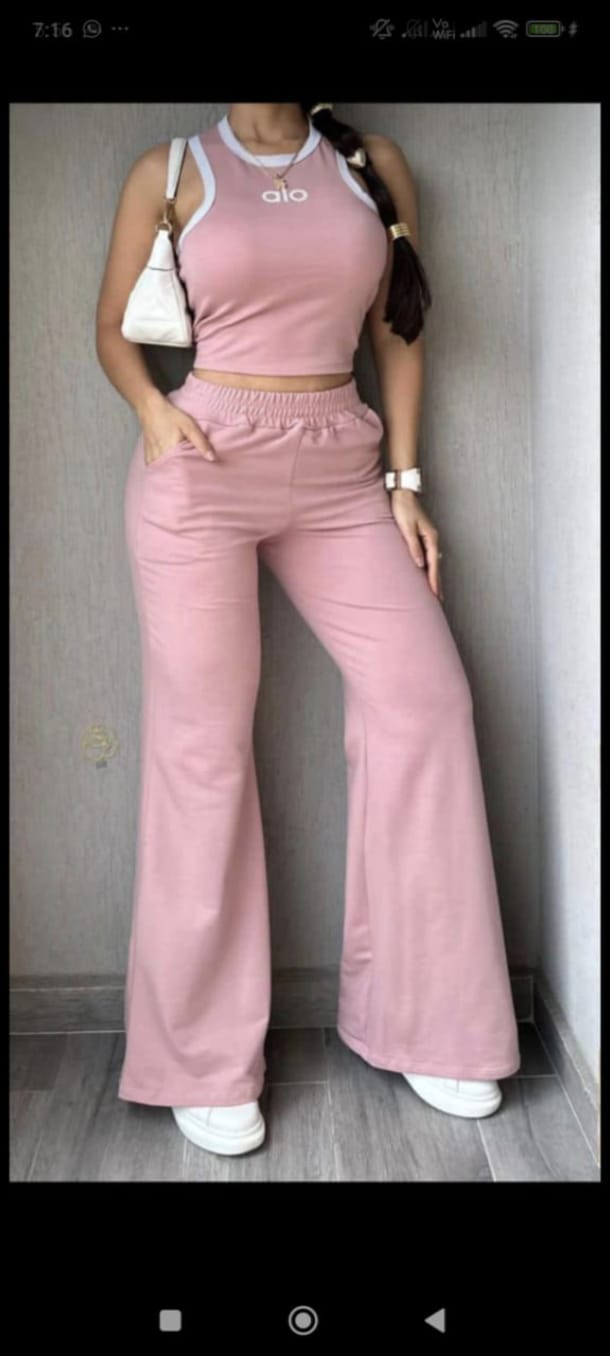 😍 Nueva Colección  Conjunto 2 Piezas Alo Tela Burda Licrada💕❤️