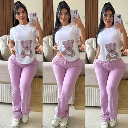 Hermoso conjunto Bear Bota Recta y Camisa en Algodon 😍❤️