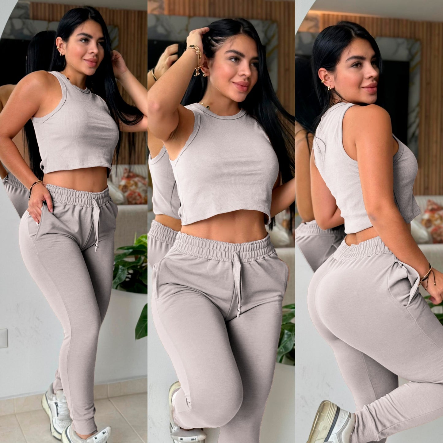 Nueva Referencia Conjunto  🔥Jogger Clásico  🔥Jogger en Burda  🔥Camisa Esqueleto  🔥 en Rib Algodón  🔥Talla única