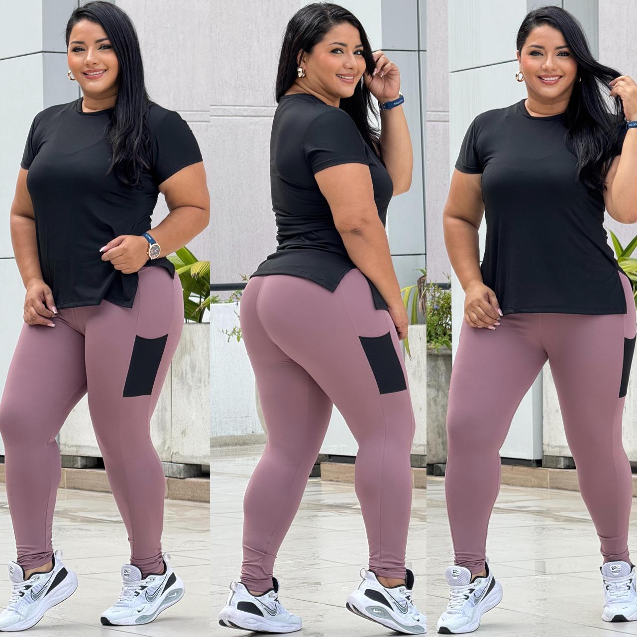 Conjunto 2 Piezas Plus Camiseta+ Licra