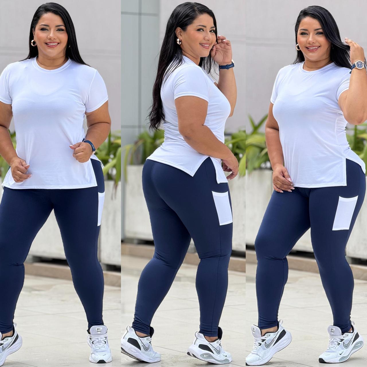 Conjunto 2 Piezas Plus Camiseta+ Licra