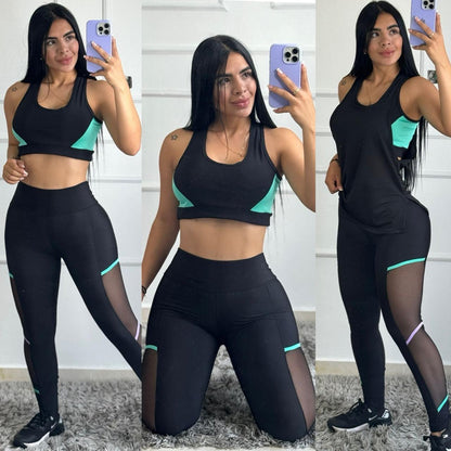 🏋🏻♀️ Conjunto Deportivo 3 Piezas💕😍