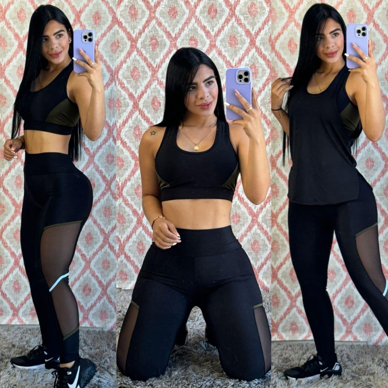 🏋🏻♀️ Conjunto Deportivo 3 Piezas💕😍