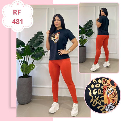 CTO LEGGINS Y BLUSAS CON APLIQUES