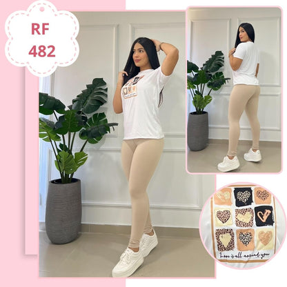 CTO LEGGINS Y BLUSAS CON APLIQUES